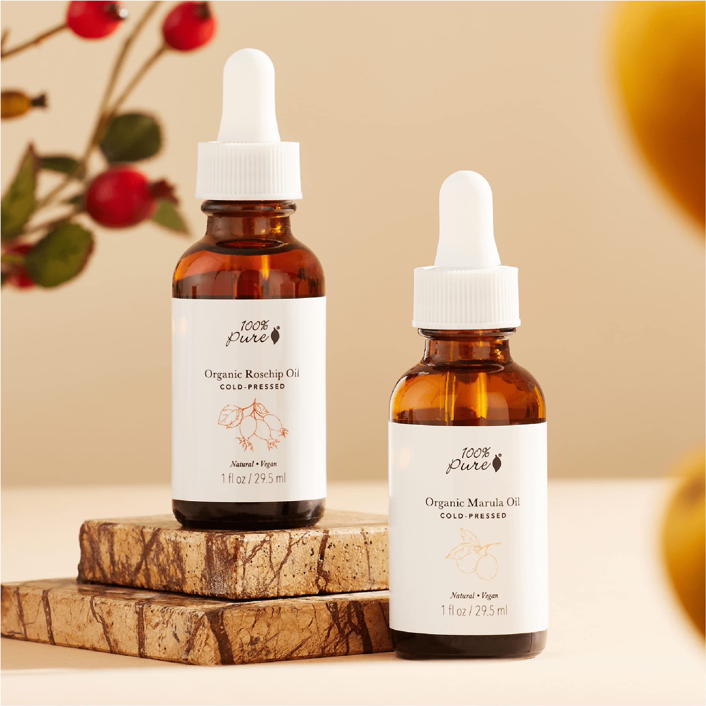 100% PURE Organic Marula Oil Cold-Pressed For Face Body Hair Hydrating Vitamins & Omega Fatty Acids Support Glowing Plumped Up Youthful Skin - Natural Moisturizer Facial Radiance - Vegan - 1oz - Image 7