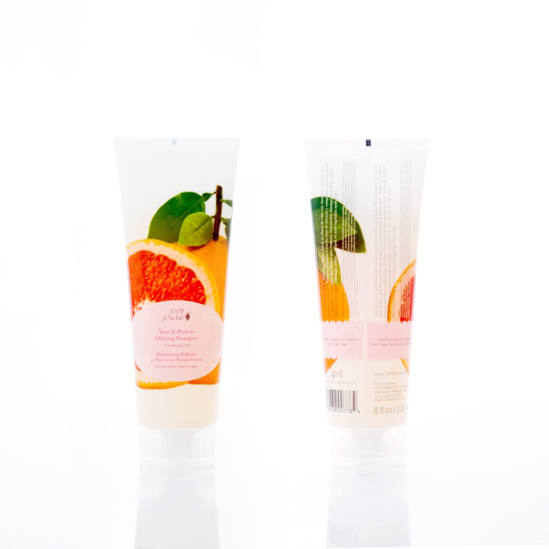 100% PURE Yuzu & Pomelo Glossing Shampoo & Hydrating Detox Helps Restore Vibrancy in Dry Dull Hair Revitalizing Shine & Body Healthy Growth for Women & Men, Vegan - 8 Fl Oz - Image 6
